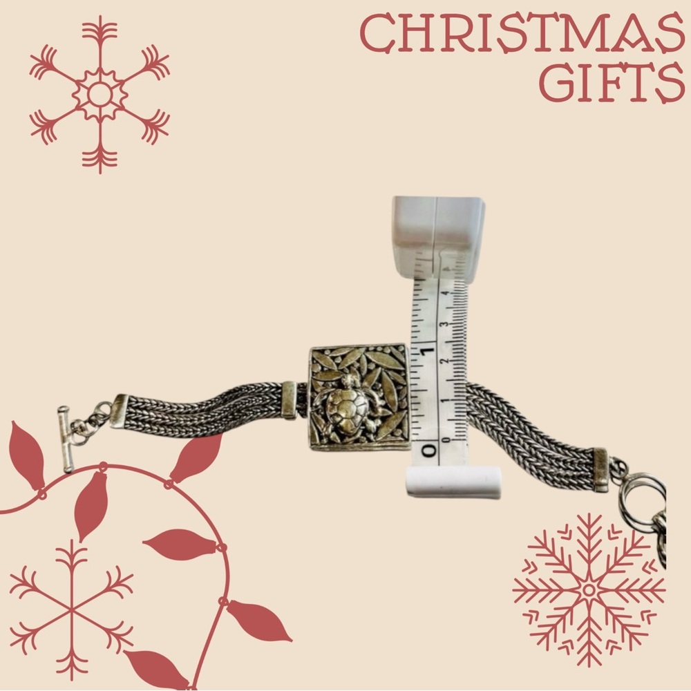 Solid Silver 925 Turtle Gorgeous Bracelet - image 2